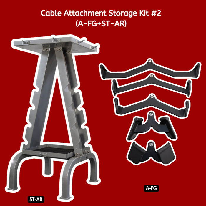 Functional Grip Cable Attachment and Storage Kit - Cable Attachment Storage Kit #2 - Muscle D Fitness A-CASK-2S