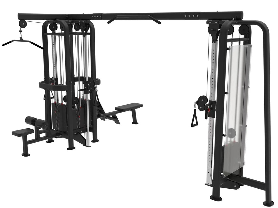 5 Stack Megatron Standard Jungle Gym 2 Colors - Muscle D Fitness - Sturdy Commercial-Grade Upper Body Workout MDM-5R MT-SJG5-B