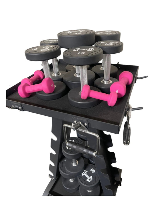 Accessory Rack - Muscle D Fitness - Sturdy Cable Attachment Storage ST-AR-S  ST-AR-B