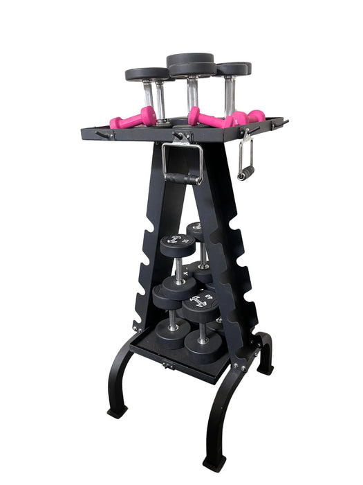 Accessory Rack - Muscle D Fitness - Sturdy Cable Attachment Storage ST-AR-S  ST-AR-B