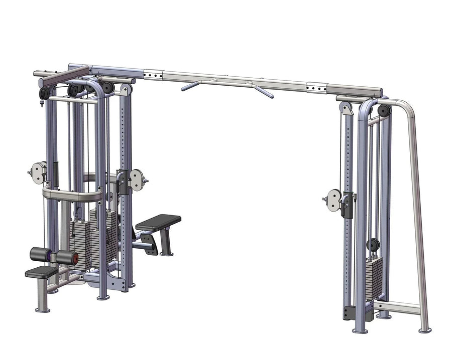 5 Stack Megatron Deluxe Jungle Gym 3 Colors - Muscle D Fitness - Commercial-Grade Versatile Upper Body Workout Megatron Multi-Function Equipment  Multi-Gym / Jungle Gym  SKU:MT-JG5-B