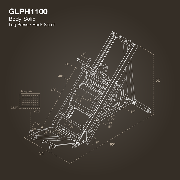 Body Solid Leg Press and Hack Squat GLPH1100