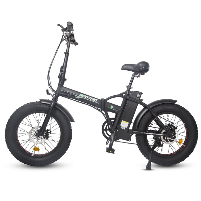 Ecotric 48V/13Ah 500W Folding Fat Tire Portable and Electric Bike with LCD display FAT20S900