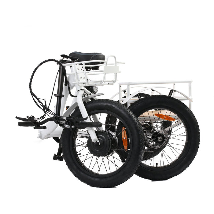 EUNORAU 48V500W 20'' Step-Through Fat Tire Folding Electric Tricycle NEW-TRIKE