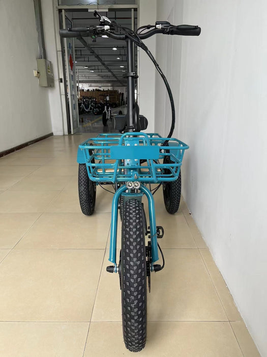 EUNORAU 48V500W 20'' Step-Through Fat Tire Folding Electric Tricycle NEW-TRIKE