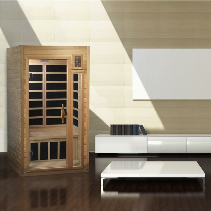 Golden Designs "Barcelona Select Elite" PureTech™ Near Zero Far Infrared Sauna Canadian Hemlock GDI-6106-01 Elite