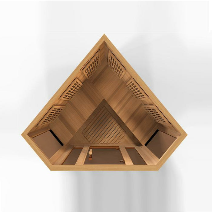 Golden Designs Maxxus 3 Per Corner Near Zero Edition EMF FAR Infrared Carbon Sauna MX-K356-01-ZF Ced