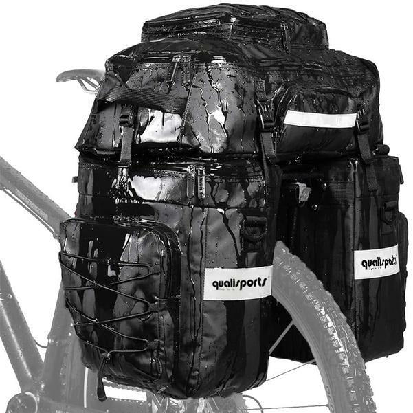 QualiSports Electric Bike Accessory Pannier Bag Set 3 in 1