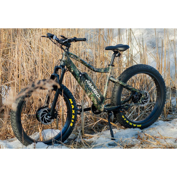 Rambo 500W XP TT Woodland Camo All Terrain Fat Tire Hunting/Fishing Mountain Electric Bike Krusader 500X2WD