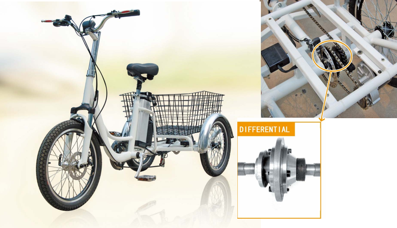 RMB EV 36V / 10Ah / 350W 3-Wheels Electric Bicycle RMB Libert-E