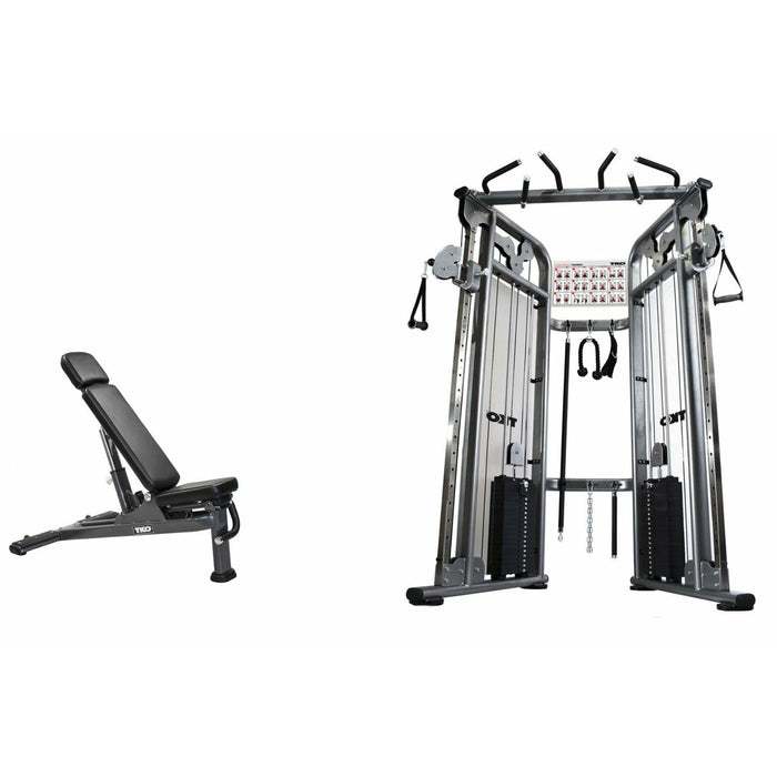 TKO Functional Trainer 9050 and Multi-Angle Bench Set 9050-Pack