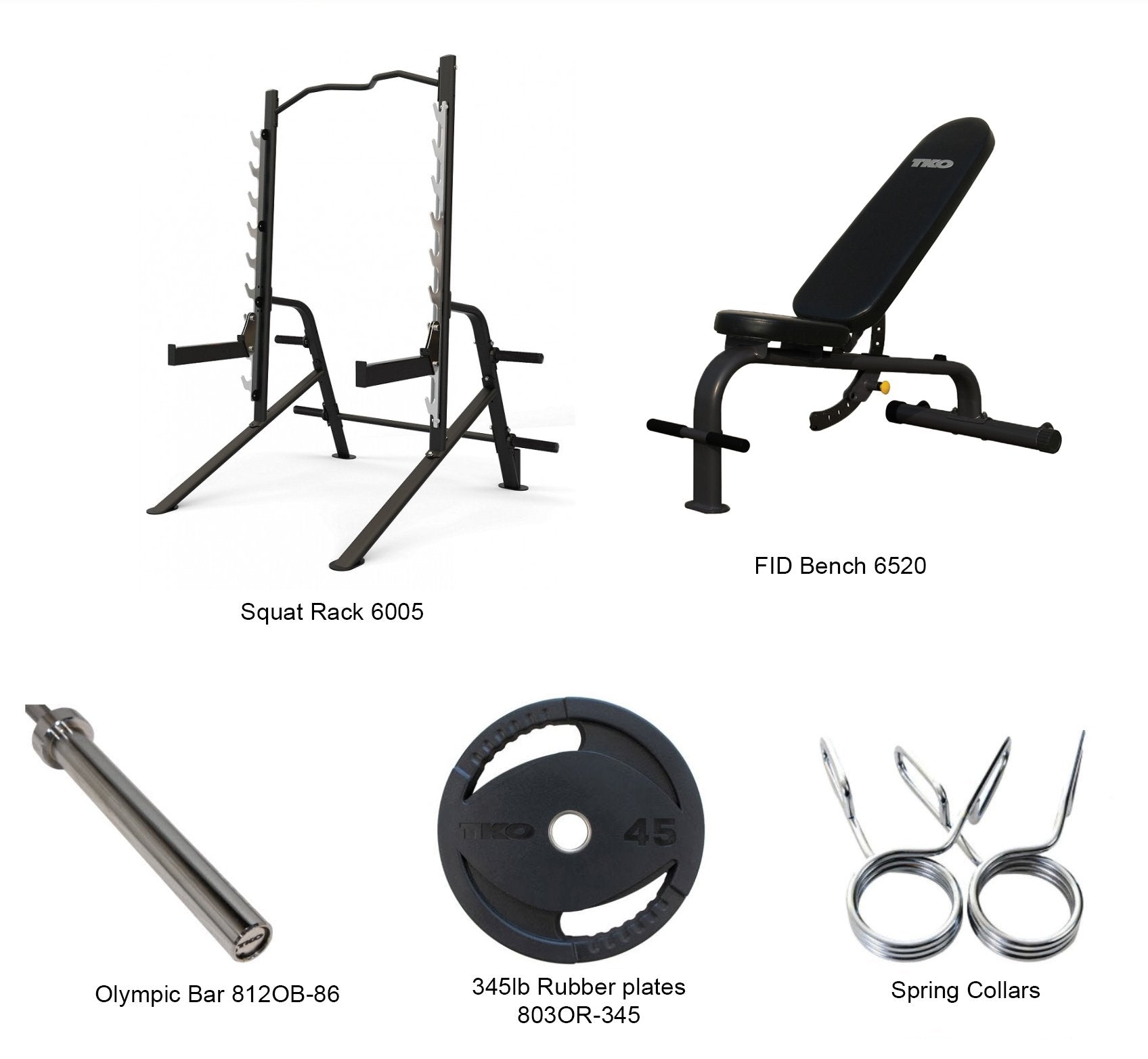 TKO 6005 Squat Rack PACK Cardio Nation